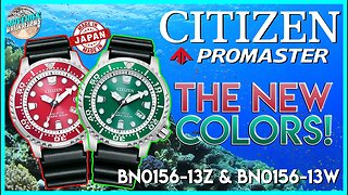 Finally New Colors! | Citizen Promaster 200m Solar Diver BN0156-13Z & BN0156-13W Unbox & Review