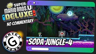 Soda Jungle-4 - Painted Swampland ALL Star Coins and Secret Exit - New Super Mario Bros U Deluxe