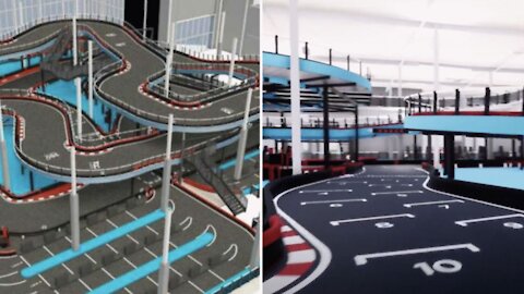 Un circuit à la Mario Kart grandeur nature sur 3 étages ouvre en 2021 près de Montréal