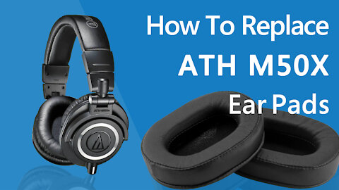 How to Replace Audio-Technica ATH-M50 Headphones Ear Pads / Cushions | Geekria