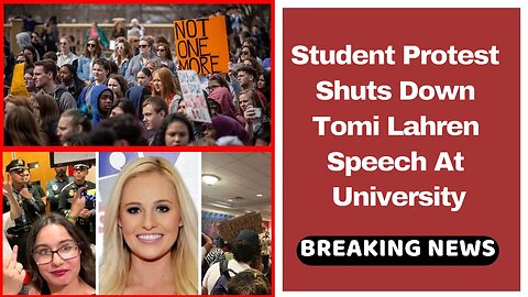 Student Protest Shuts Down Tomi Lahren Speech At University #studentprotest #tomilahren #notonemore