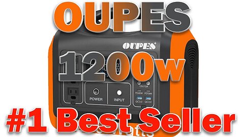 OUPES 1200W Portable Power Station 992Wh LiFePO4 Battery Backup Solar Generator
