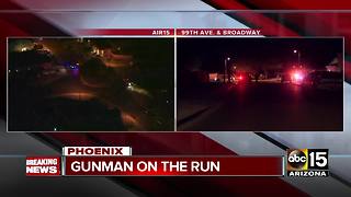 Gunman on the run in west Phoenix