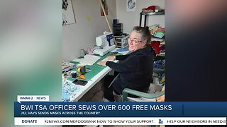 BWI TSA officer sews, ships hundreds of free masks nationwide while on vacation