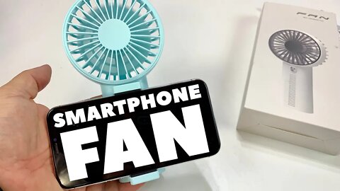Mini Handheld Fan with Cell Phone Holder Review