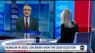 Gov Doug Burgum Schools Liberal Host on 2020 Election