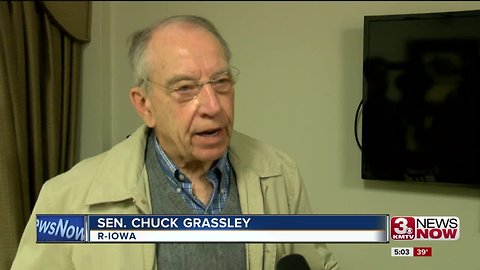Senator Chuck Grassley Tours Iowa Flood Zones