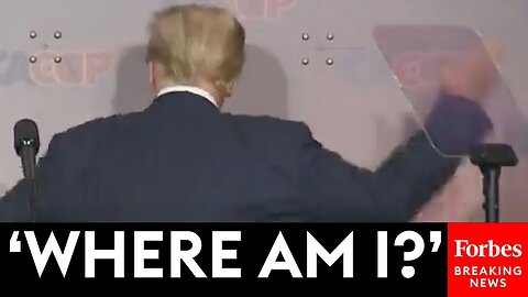 WATCH- Trump Does Impression Of Biden Having Trouble Walking Off Stage During California Speech