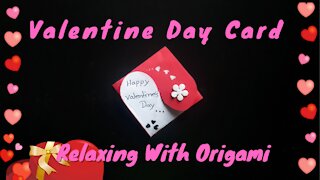 💖Valentine Day Card | Relaxing With Origami