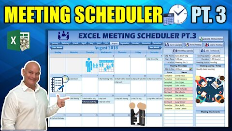 Automate Attendee Responses & Sync With Outlook with this Excel Meeting Scheduler [Part 3]