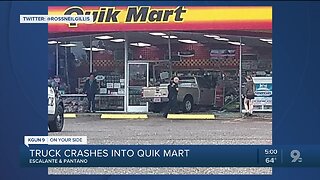 Vehicle crashes into Quik Mart near eastside