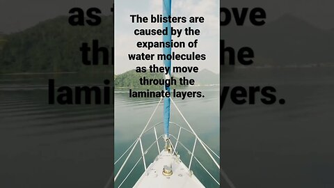What causes osmosis blisters on fibreglass boats? #boating