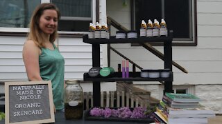 South Milwaukee woman foraging ingredients for organic skincare line