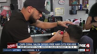 Cape Coral Salon gives free hair cuts for kids