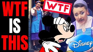 Woke Disney Gets DESTROYED Over Viral Video Showing Man In A Dress Greeting Customers At Disneyland