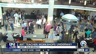 Art teacher workshops held in West Palm Beach as new school year approaches