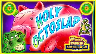 J FINDS THE FASTEST OCTOSLAP IN THE WEST! BIG WHEEL PIG WIN! Superlock Jackpot Piggy Bankin Slot