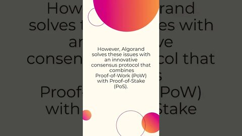 what makes algorand soo special than the rest #shorts