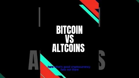 #Bitcoin Vs #Altcoins #Shorts