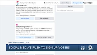 Facebook and Instagram accounts flooded with voting reminders