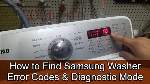 How to Find Samsung Washer Codes and Use Diagnostic Mode to Troubleshoot and Fix Your Washer