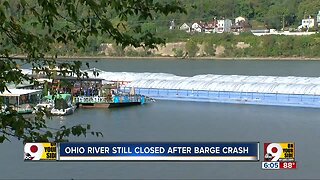 Ohio River remains closed near Ludlow Bromley Yacht Club after barge crash