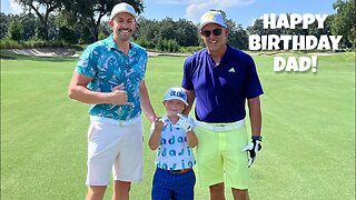 Golfing at Old Memorial with my Dad and little Brother.