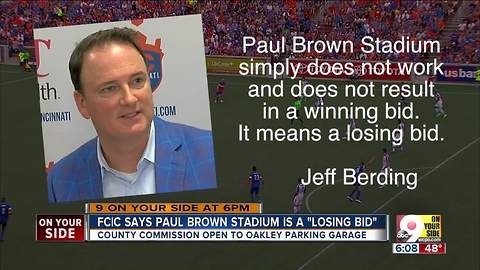 FC Cincinnati says soccer at Paul Brown Stadium is a no-go