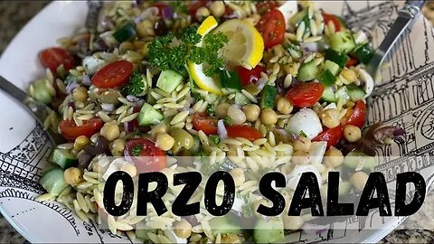 Orzo Pasta Salad- A refreshing summer dish