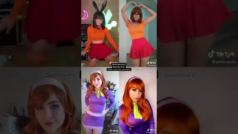 Rate the Girls: Best Velma vs Daphne TikTok Cosplay Contest #1 👻🧛‍♀️🧡 (Scooby Doo) #shorts