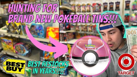 Pokemon Hunting For The BRAND NEW POKEBALL TINS! (We Found INSANE RESTOCKS!)