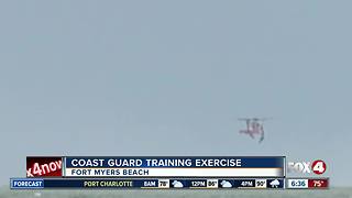 Coast Guard says they were just training off Fort Myers Beach
