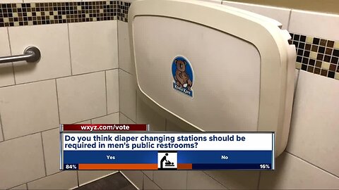 Do you think diaper changing stations should be required in men's public restrooms?