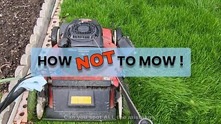 How NOT to Mow (Spot the Mistakes) ★ First Mowing of the Season in Spring • Toro Recycler