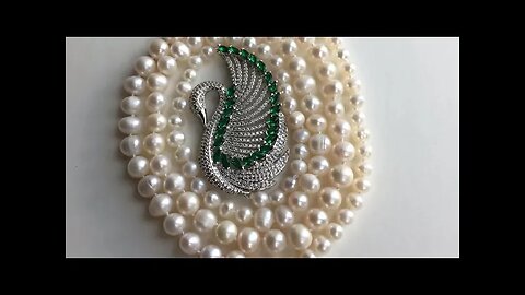 DIY tutorial: a gradient size freshwaterpearl necklace 82CM knots between pearls step by step