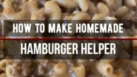 How to Make Homemade Hamburger Helper #how #hamburgerhelper #recipe