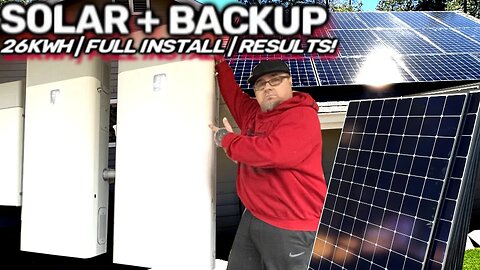 Solar + Double Sunpower Sunvault Lithium LiFePO4 26kwh Battery Backup | Full Install & Results