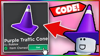 (💎RARE!) How To Get The Purple Traffic Cone On Roblox