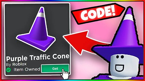 (💎RARE!) How To Get The Purple Traffic Cone On Roblox