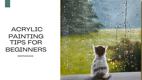 Rainy Day Painting / Acrylic Painting for Beginners