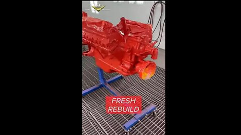 Fresh Paint on 1955 Ford 292 Y-Block at V8 Speed and Resto Shop