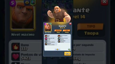 CLASH ROYALE - GIGANTE NÍVEL MÁXIMO