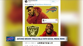 Star receiver Antonio Brown trolls Bills with social media meme