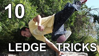 10 LEDGE TRICKS/ PALM SPIN VARIATIONS