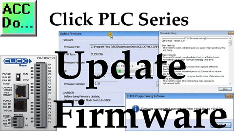 Click PLC Update Firmware