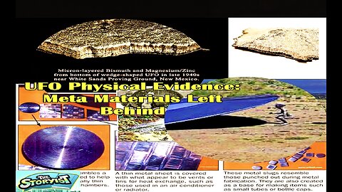 UFO Physical Evidence: Meta Materials Left Behind