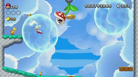 A Quick Dip in the Sky - New Super Mario Bros. U Deluxe (Meringue Clouds)