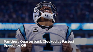 Panthers Quarterback Clocked at Fastest Speed for QB