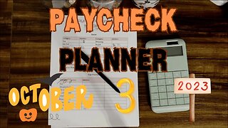 PAYCHECK PLANNER OCTOBER 3, 2023|BUDGET WITH ME