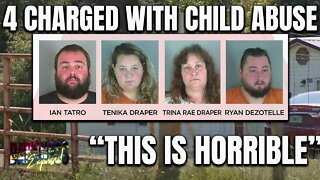 "This is Horrible" 2 men and 2 women face almost 50 various charges related to child abuse